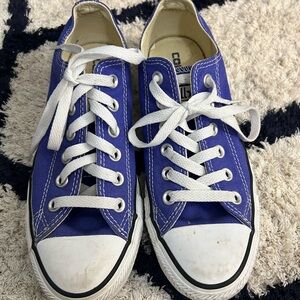 Classic Blue Canvas Sneakers for Women